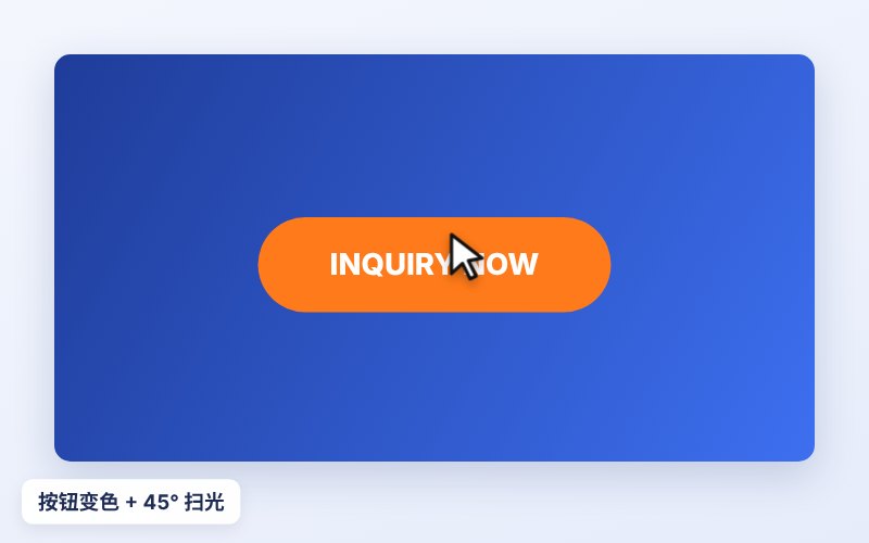 按钮变色+扫光45度 效果